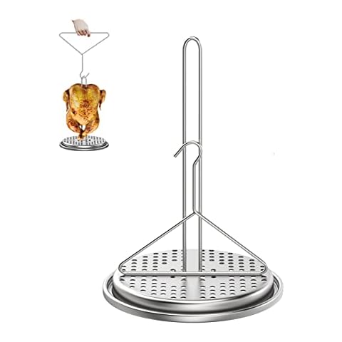 Stainless Steel 10 inch Vertical Skewer for Tacos Al Pastor-Shawarma Stand Skewer for Charcoal Grills or Stove,with 2 Removable Spikes(8.5“ & 12”)-Universal BBQ Grilling Accessory Cover