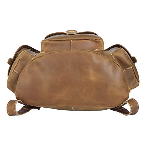 Polare spessa zaino in vera pelle vintage College