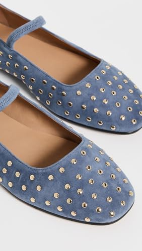 Madewell Women's Greta Elastic Mary Jane-Suede W Stud Flat4