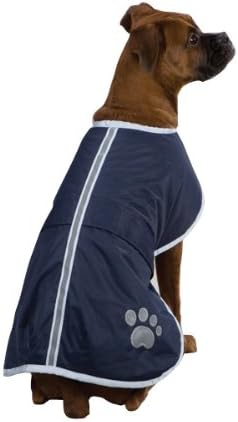 Zack & Zoey Polyester Nor'easter Dog Blanket Coat, Small/Medium, Navy