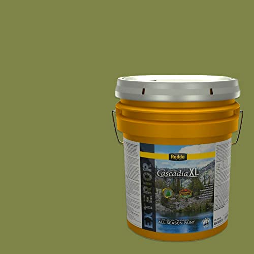 Rodda Paint CASCADIA XL Exterior Satin Paint & Primer in One, 5-Gallon, Green Glow