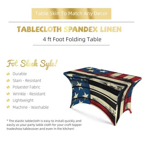 Nappe de table rectangulaire 1,2m extensible en élasthanne robuste style comique