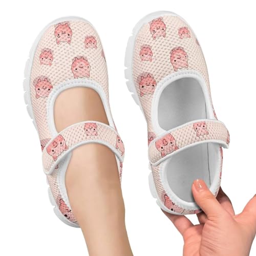 Little Girls Pig Mary Janes Shoes Ballerina Ballet Flats Dress Barefoot Shoe Wedding Party Sandals4
