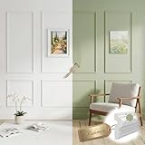 Julymoda 34-Teiliges Wandleisten Set für 6 Rahmen, Elegant 3D Vorgeschnittenes Wandform Set für Wohnzimmer Schlafzimmer DIY Wand Deko, 3 Oben 3 Unten Nummeriert