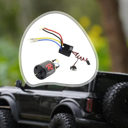 Motor RC 540 cepillado kit combo de potencia con ESC 60A piezas de coche 5