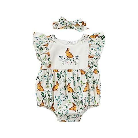 Loalirando Easter Baby Girl Romper Set Cover