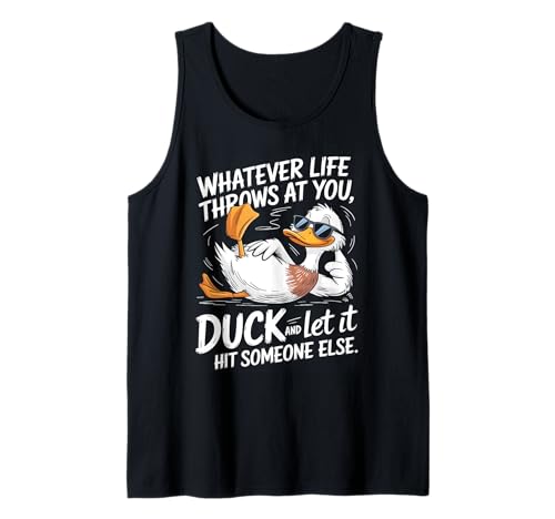 Duck Quote Humor Graphic for Sarcasm Fans Camiseta sin Mangas