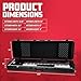 Gator Cases Molded Flight Case for Slim 88-Note Keyboards with TSA Approved Locking Latches and Recessed Wheels, (GTSA-KEY88SL)