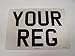 Price comparison product image Front Square Number Plate Registration Plate 11x8 Free Post and Free Adhesive Pads