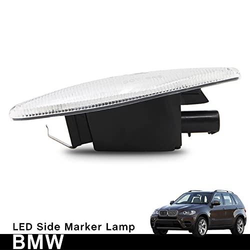 Intermitentes laterales LED para BMW X5 X6 X3 con lente transparente 6