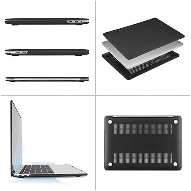 Side and bottom views of the AWH hardshell case showing vents and port cutouts