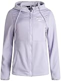 Reebok - chamarra de forro polar ligera y súper suave con forro polar para mujer, chamarra de invierno con capucha y...