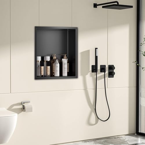 Étagère de douche étanche en inox qui résiste à la rouille pour cabine de bain moderne
