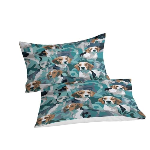 Funda nórdica de perro 3D microfibra suave matrimonio 200x200 cm con fundas almohada juego 6