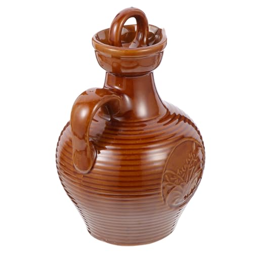 Alipis Brocca Per Vino in Ceramica Contenitore Per Vino Portatile Per Casa e Ristorante Circa
