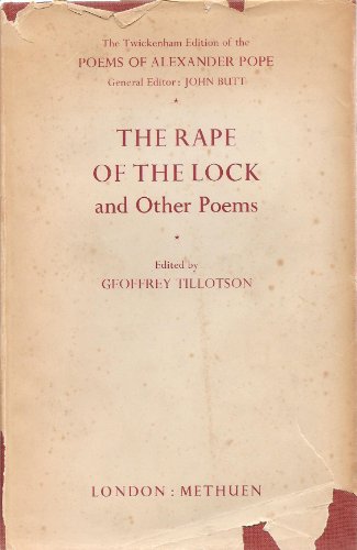 The rape of the lock and other poems B00F3TZYWW Book Cover