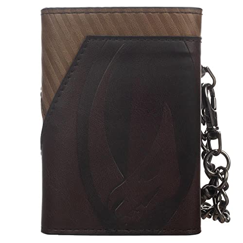 Bioworld The Mandalorian Chain Wallet with Metal Shield3
