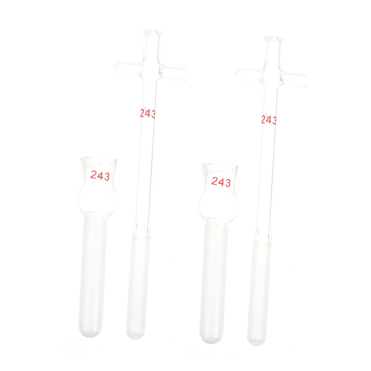 Baluue Glass Tissue Homogenizer Glass Cell Homogenizer High Temperature Resistant 2ml 2 Sets Laboratory Experiment Teaching Aids Lab Accessories Scientific Supplies