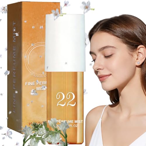 Body Splash per donne, spray profumato a lunga durata, per capelli e corpo, profumo 90 ml, spray per il corpo, profumo profumo, Eau De Toilette, idratante per la pelle, 22