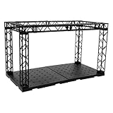 JOINPAYA Bühnenplattform für Figurenpräsentation Puppenständer mit Miniaturvitrine Aufbewahrungsbox für Sammlerstücke Tisch-Display für Actionfiguren