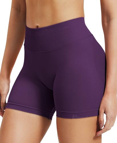 Image of VOYJOY Women Workout Impact Shorts 2.5 inch / 3.6 inch / 4.5 inch / 6 inch Scrunch Butt Booty | Tummy Control, High Waisted, Bike Short, Gentle Compression, for Women