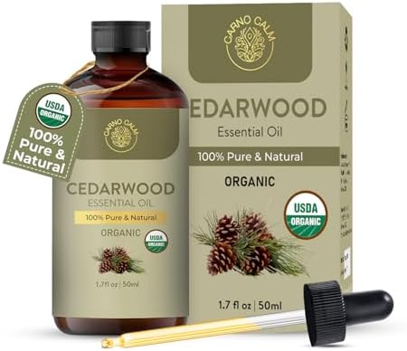 Organic Cedarwood Essential Oil 50ml : 100% Pure & Natural Cedarw...