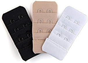 Combo Pack of 3 Bra Hook Extender- 2 Hooks Without Elastic Bra Extensions