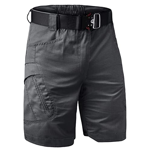 Image of Tactical Workout Shorts for Men Outdoor Casual Quick Dry Hiking Cargo Shorts with Multi Pockets 28-46 (No Belt)