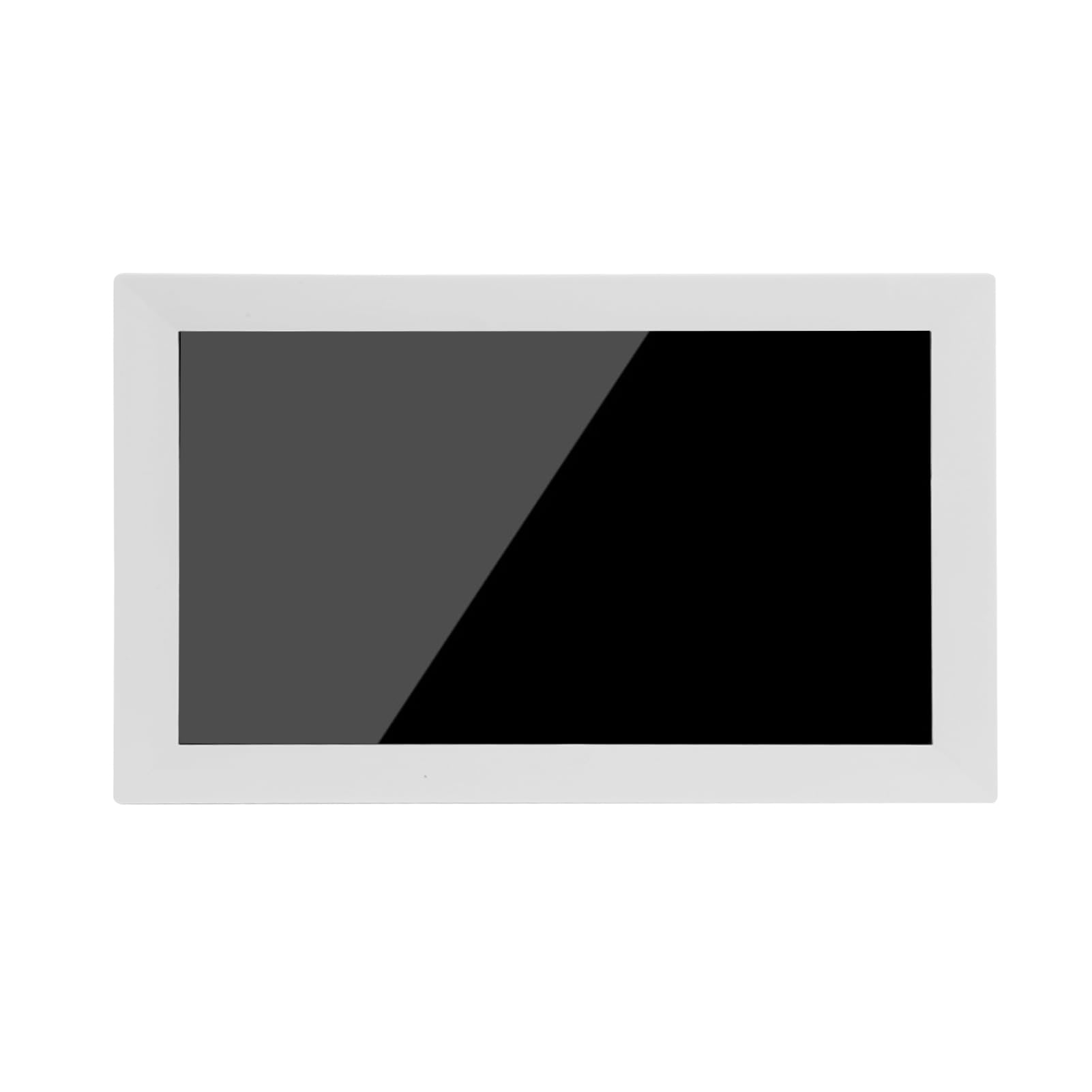 Cadre Photo Numérique 13,3 Pouces, écran Tactile WiFi, Résolution 1280 X 800, Rapport D'aspect 16:10, avec Capteur de gravité pour Montage Mural et écran de Bureau (White)