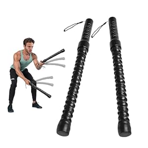 Ropeless Battle Ropes Lot de 2 cordes d&rsquo;exercice portables pour équipement de fitness, cordes lestées sans corde, cordes de combat, cardio et exercices de force pour la maison et l&rsquo;extérieur