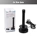 August DTA250 Antena de Alta Ganancia TDT: Antena Portátil Interior/Exterior para Receptor...