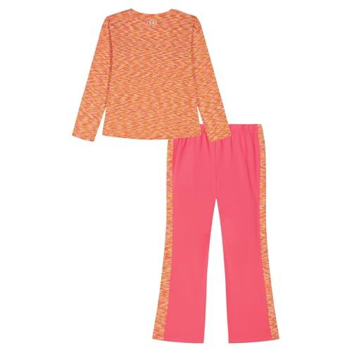 Image of Under Armour Girls' 2-piece Long Sleeve Tee and Leggings Set, Soft & Comfortable