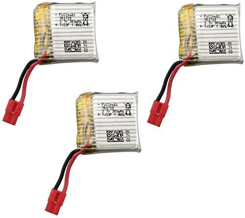 Lot De 5 Batteries Lithium 3.7V 380mAh + Chargeur 5-en-1 – Accessoires Pour Drone SYMA X21 X21W X26 D15 X100