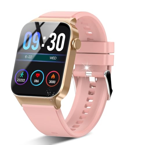 STECEi Smartwatch para Hombre, con Pantalla táctil HD de 1.85 y más de 110 Modos Deportivos para iOS y Android, Color Rosa