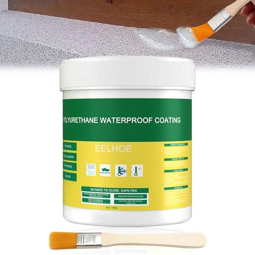 Preisvergleich Produktbild Fengyang® Wasserdichtes Dichtmittel, Dichtmasse Wasserdicht, Transparenter Wasserdichter Beschichtungsmittel, Flüssigkunststoff Transparent, Wasserfestes Anti-leck-mittel mit Bürste