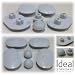 Produktbild Ideal Standard Schutzabdeckungs-Set für Toilettensitz-Verschraubungen, EV15367 grau