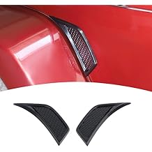 Jimen Compatible with 2007-2018 Jeep Wrangler JK & Unlimited, 2PCS Car Side Fender Air Vent Cover Trim Exterior Accessories Black