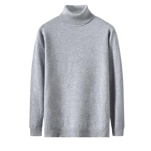 Men's Turtleneck Sweater Casual Knitting Pullover Solid Long Sleeve Slim Fit Ribbed Mock Neck2