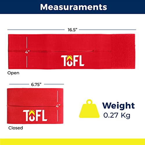 Tofl Baseball And Softball Glove Wrap - Mitt Shaper And Former Elastic Ball Glove Pocket Maker And Keeper Red #TOP7
