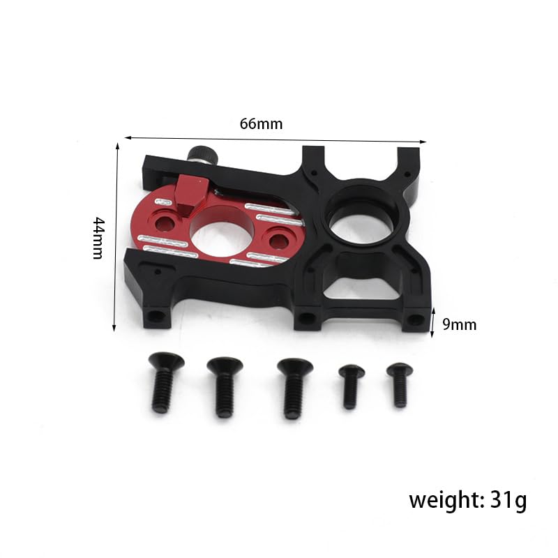 Alloy Motor Mount Fixed Holder Seat with Quick-Release for Arrma Kraton 6S BLX, Outcast 6S BLX, Typhon 6S BLX, Talion 6S BLX, Notorious 6S BLX, Senton 6S BLX Upgrade Parts (red)