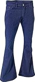 Cord Chenaski Schlaghose Navy, Cordhose Größe L