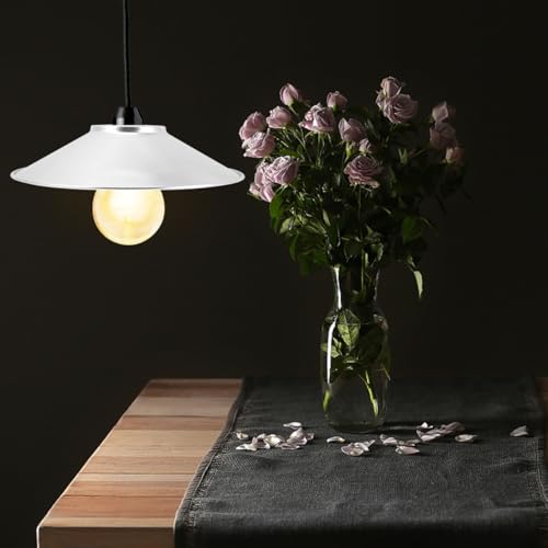 Image of Minkissy Small Lamp Shades Chandelier Lamp Shades Industrial Vintage Metal Bulb Guard Aluminum Ceiling Holder Reflective Lampshade Aluminum Cover Reflective
