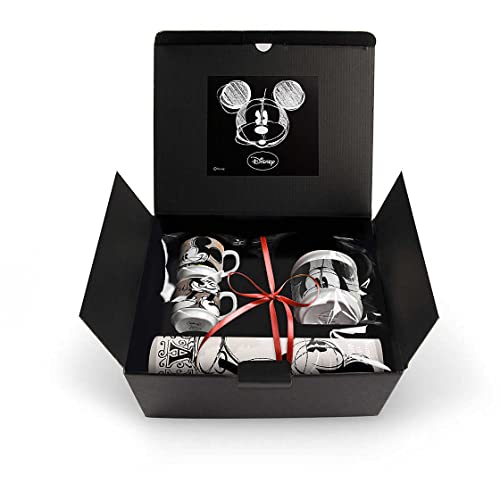 Set Tazze Caffe Modello Parigi Zuccheriera e Tovaglietta Porcellana Multicolore 1 4 unità