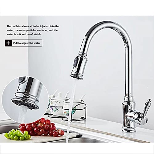 Robinet de cuisine mitigeur évier légumes laiton 360 - 4