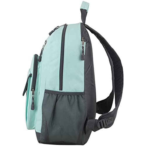 Eastsport Travel Laptop Backpack, Business Water Resistant Slim Sturdy Laptops Backpack College Work Computer Bag Unisex Fits 15" Notebook, Light Blue Mint3