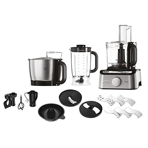 Kenwood 0W22011034 - Sistema preparación de comida, 1000 W, velocidad variable, báscula incluída, bol 3 L, negro y plateado