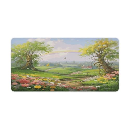 Alfombrilla Grande para Escritorio con Base de Goma 60x30 cm