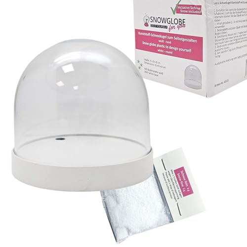 Bastelset DIY Schneekugel für FIMO m. 1 x Schnee | Do it Yourself...