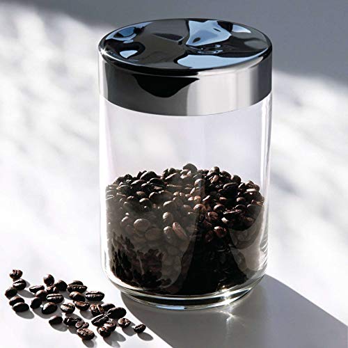Tarro de cocina de vidrio Alessi Julieta LC10 de 150 cl con tapa de acero hermética 4