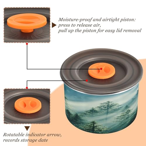 Contenedor Hermético de Café Acero Inoxidable 900 ml miniatura 4